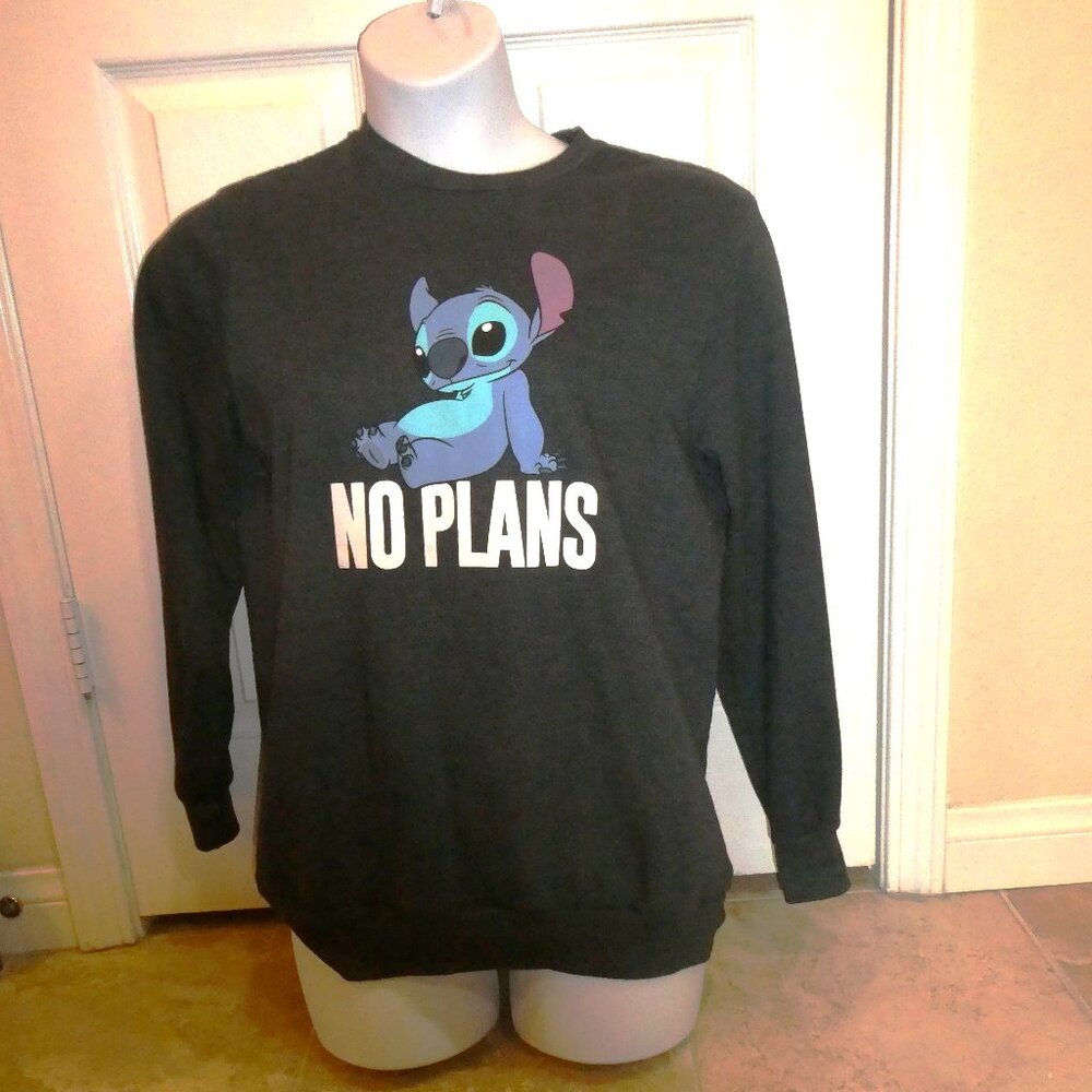 Disney Stitch Pullover Crew Neck Sweatshirt Size M